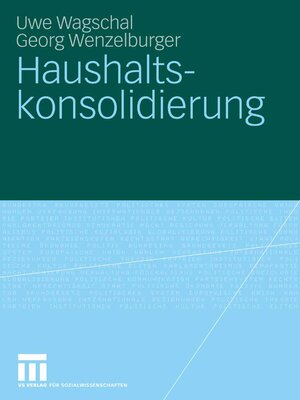 cover image of Haushaltskonsolidierung